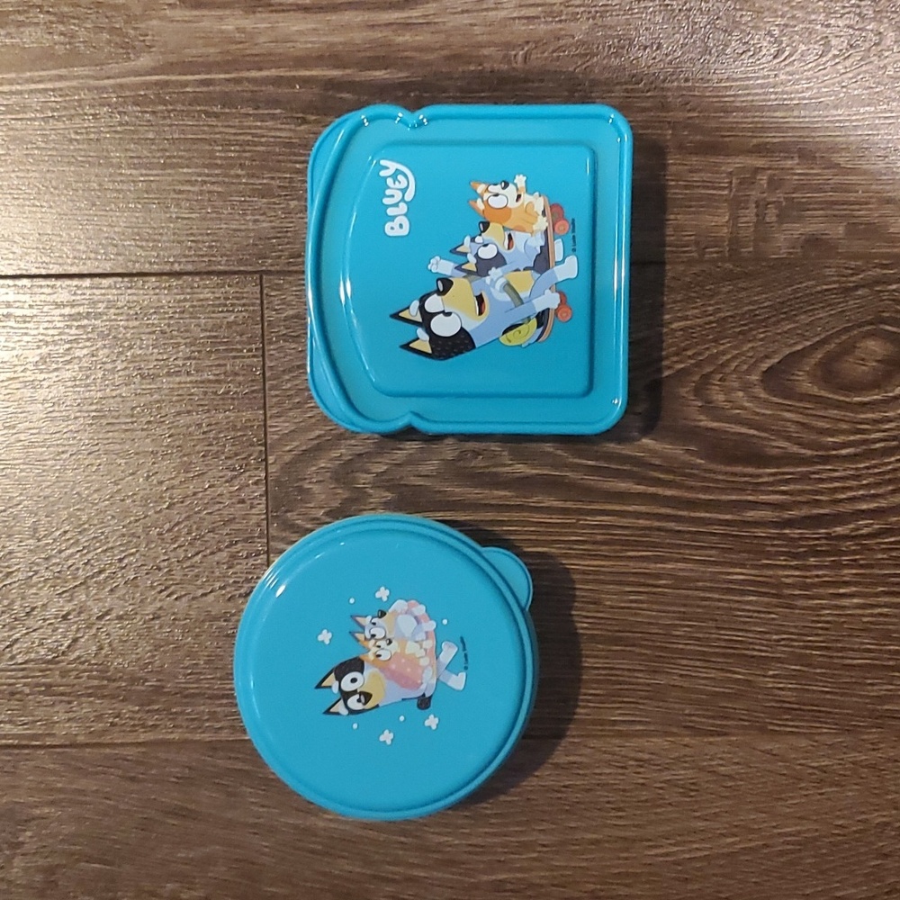 💙 Reusable BLUEY Sandwich Lunch Box and Snack Box - Brand New Food storage